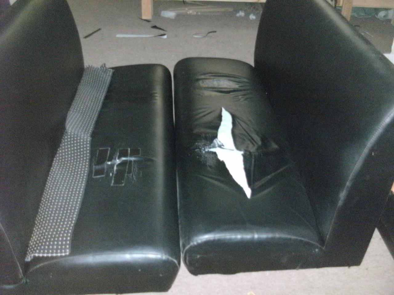 Commercial upholstery — original project photograph