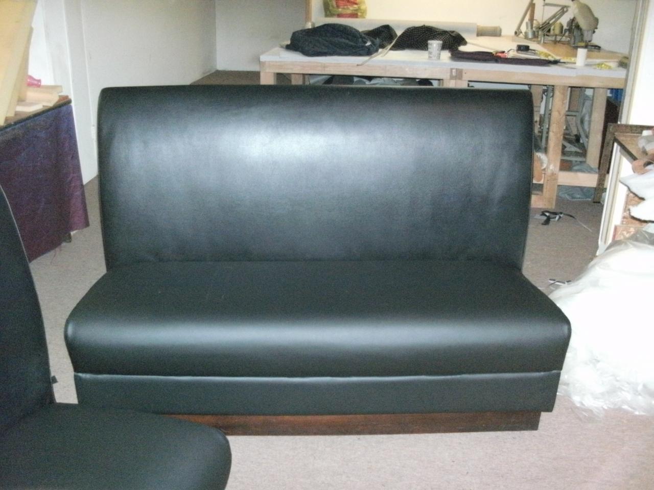 Commercial booth upholstery