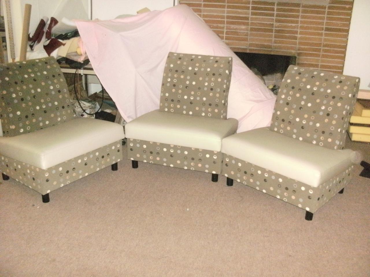 Commercial upholstery — original project photograph