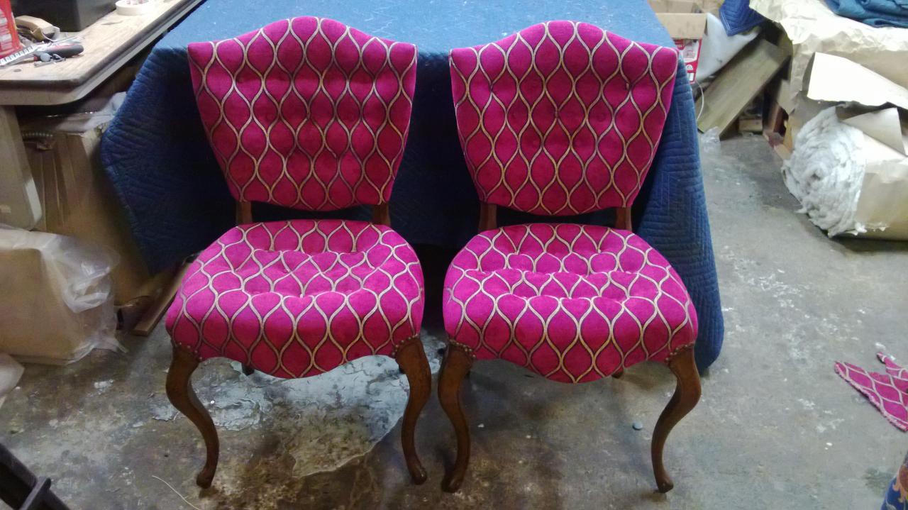 Furniture upholstery — original project photograph