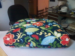 Patterned upholstery detail