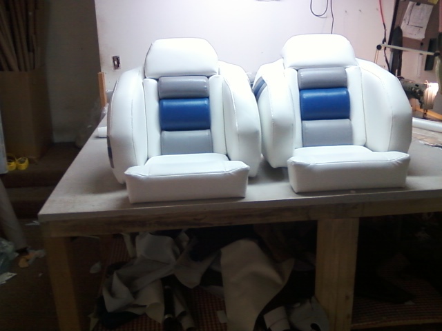 Marine upholstery — original project photograph