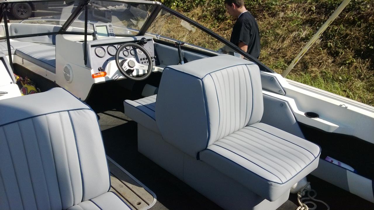 Marine upholstery — original project photograph
