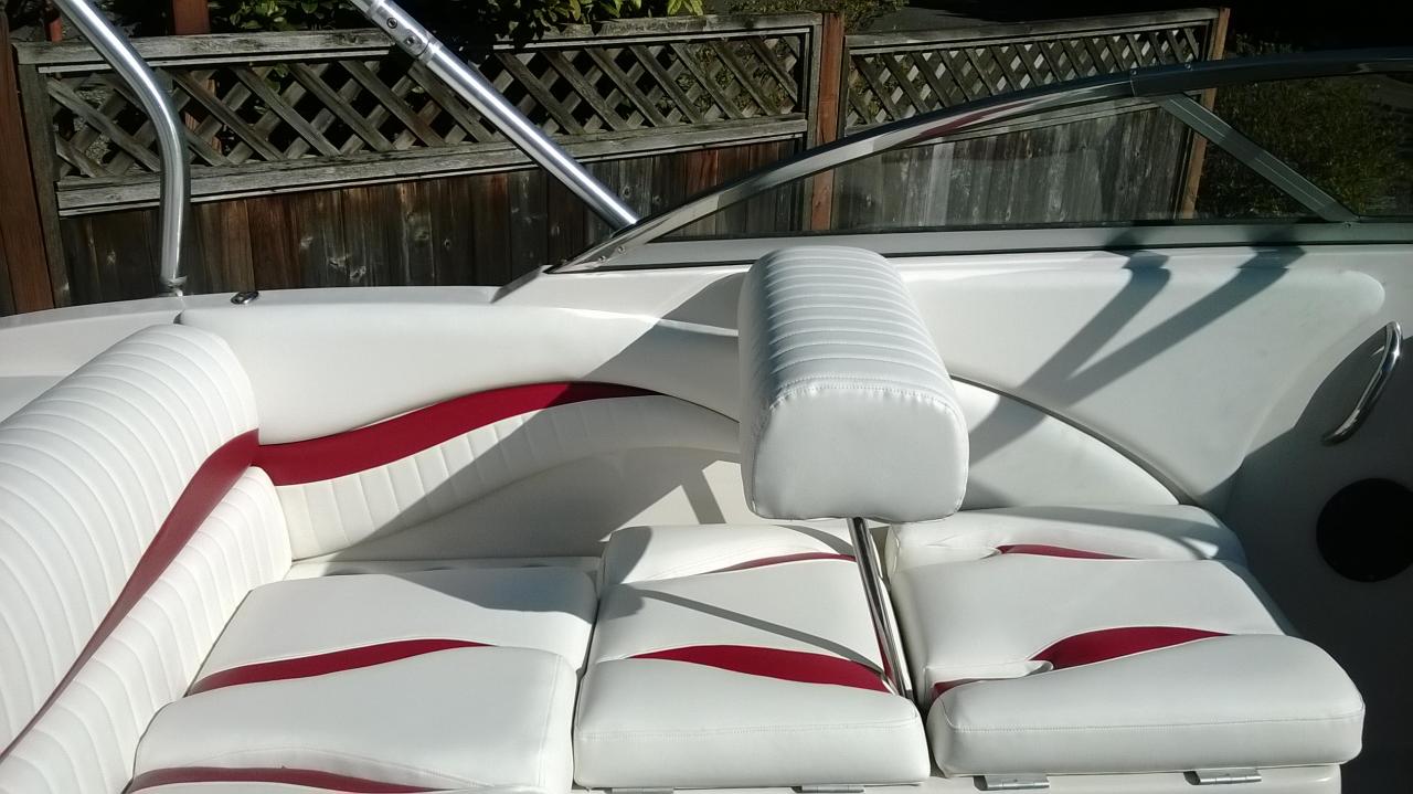 Marine upholstery — original project photograph